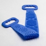 Handuk Mandi - Magic - Silikon - Eksfoliasi - Pijat - Mandi - 20x60 cm - Biru