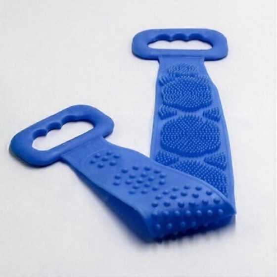 Bath Towel - Magic - Silicone - Exfoliating - Massage - Shower - 20x60 cm - Blue