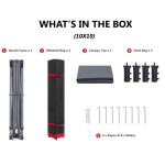 ABCCANOPY Kanopi Pop Up - Kanopi Tenda Portabel Patio Luar Ruangan Tahan Lama untuk Halaman Belakang dan Dek dengan 4 Kantong Pasir (Abu-abu Muda 5x5)