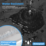 Duerer パティオ家具カバー 防水 420D 屋外家具カバー 84L x 44W x 28H パティオ家具セット用 ソファ・テーブル・チェアセットカバー UV対策