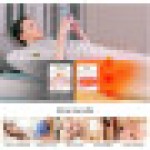 Heim Sauna Spa Selimut Sauna Pemanas untuk Pengurangan Berat Badan, Selimut Sauna 2-Zona Digital untuk Wanita, Perak, Ukuran 1 UK