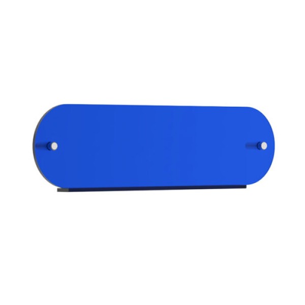 Rak koran, rak majalah, rak brosur dinding akrilik, tersedia dalam warna biru, oranye, transparan, dan hitam, 100 cm, cocok untuk kamar mandi, kantor, RV, dan tempat lainnya.