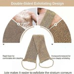 Handuk Mandi Ramie Jute, Handuk Mandi, Sabuk Eksfoliasi untuk Punggung dan