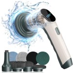 Pembersih Listrik dengan Layar LED, Mesin Pembersih Lantai Multi-Fungsi Portabel 2 Kecepatan untuk Semua Permukaan