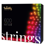 Twinkly Strings 600 LED RGB Lampu LED Outdoor dan Indoor Lampu LED Multi Pintar Kompatibel dengan HomeKit, Alexa, dan Google Home Lampu LED
