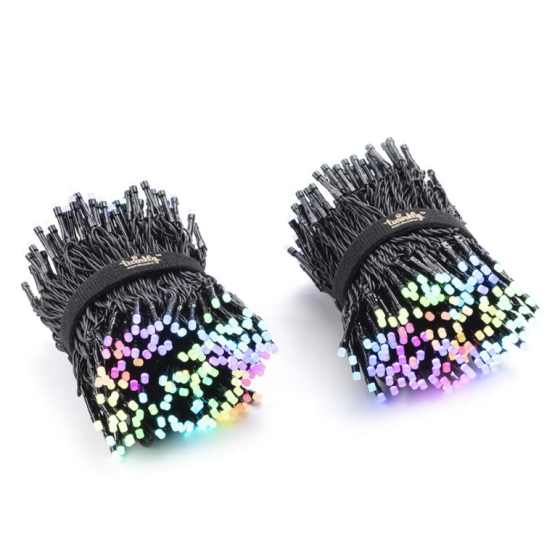 Twinkly Strings 600 LED RGB Lampu LED Outdoor dan Indoor Lampu LED Multi Pintar Kompatibel dengan HomeKit, Alexa, dan Google Home Lampu LED